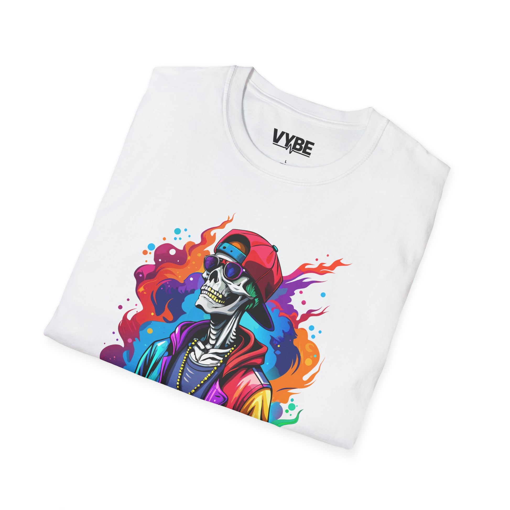 Vibrant Urban Skeleton T-Shirt - VYBE Shop