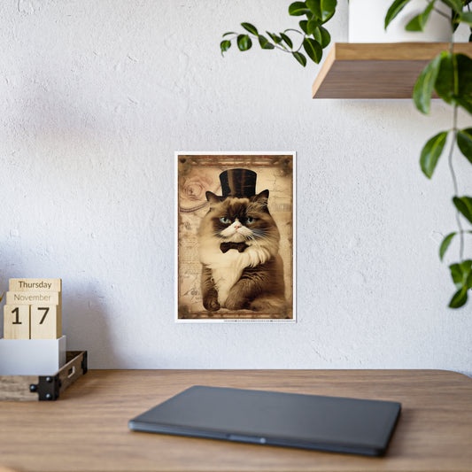 Elegant Cat Wall Art Poster, Gift for Cat Lovers - VYBE Shop