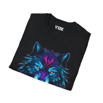 Vibrant Wolf Graphic T-Shirt - VYBE Shop