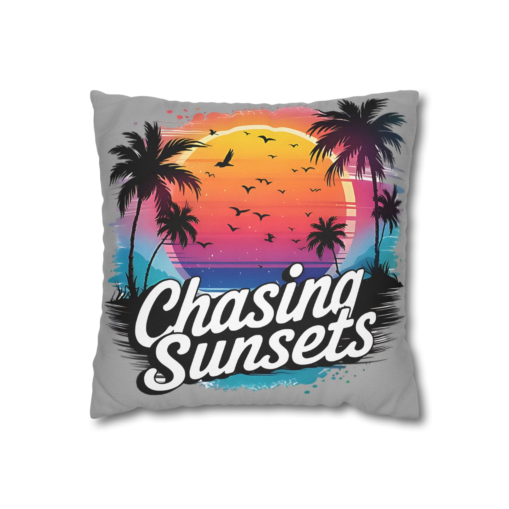 Sunset Vibes Pillowcase - Tropical Decor for Relaxation and Beach House Gifts - VYBE Shop