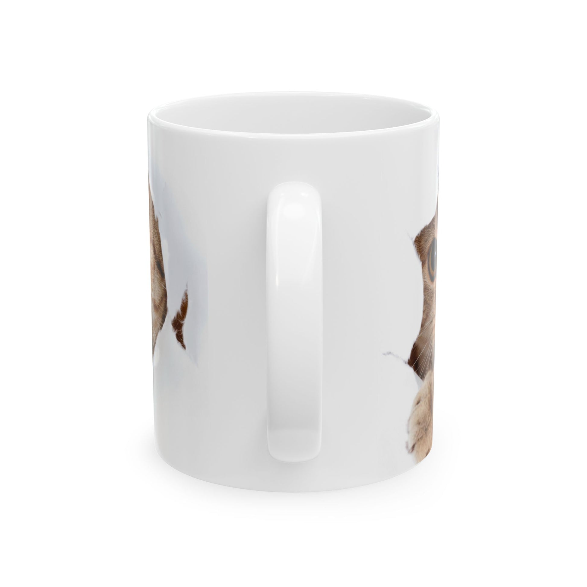Cute Cat Ceramic Mug | Peek-a-Boo Design | Adorable Gifts for Cat Lovers | 11oz & 15oz Options - VYBE Shop