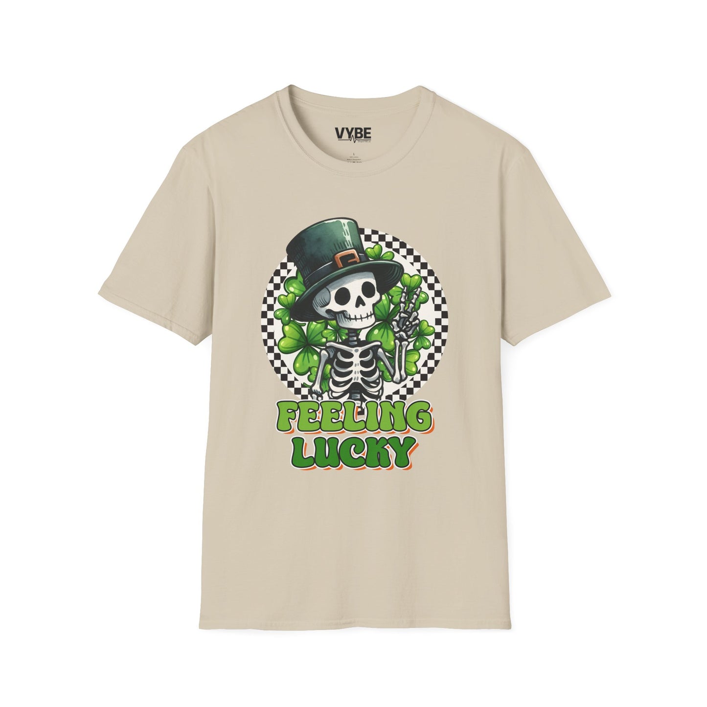 Feeling Lucky Skeleton St. Patrick's Day T-Shirt - VYBE