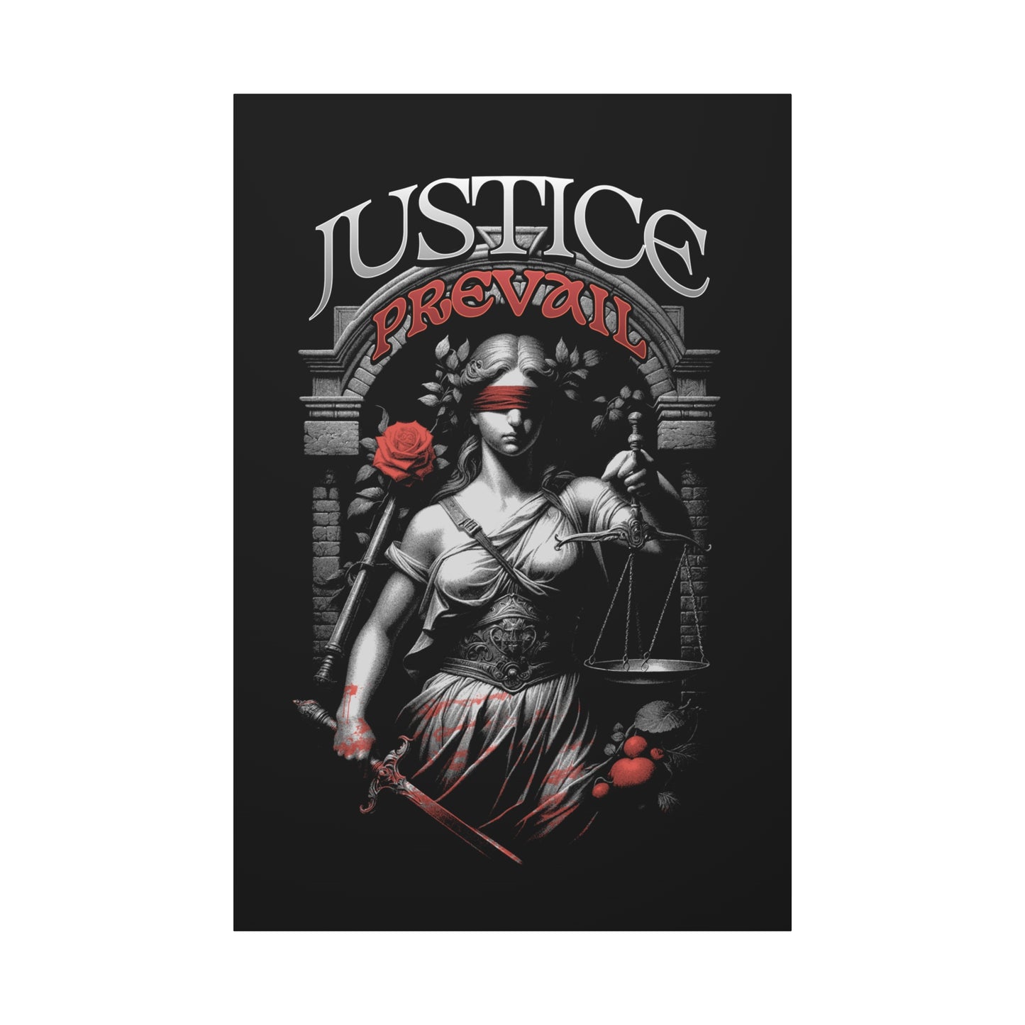 Justice Prevail Canvas Art Print, Wall Decor for Lawyers, Gift for Activists, Office Wall Art, Inspirational Home Decoration - VYBE Shop
