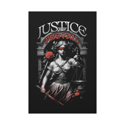 Justice Prevail Canvas Art Print, Wall Decor for Lawyers, Gift for Activists, Office Wall Art, Inspirational Home Decoration - VYBE Shop
