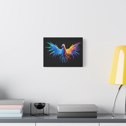 Neon Phoenix Canvas Wall Art | Colorful Home Decor, Inspirational Artwork, Gift for Art Lovers, Unique Wall Hanging - VYBE Shop
