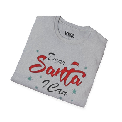 Christmas- Dear Santa I Can Explain T-shirt, Funny Gift Idea - VYBE Shop