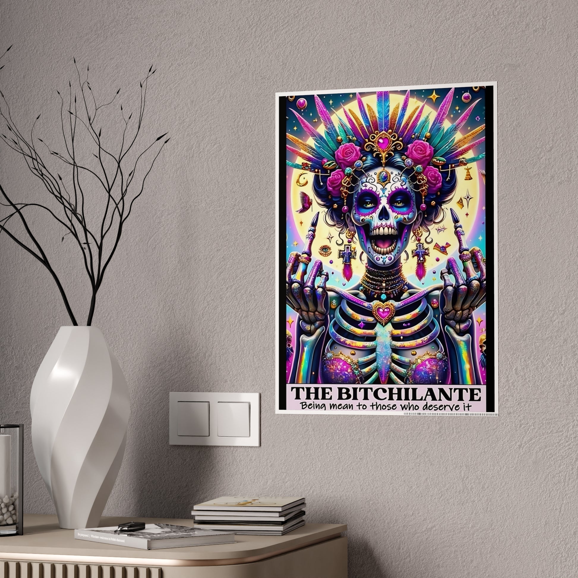Bitchalante Tarot Wall Poster - Enchanting Wall Decor for Mystical Spaces - VYBE Shop