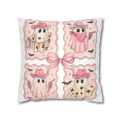 Cowboy Ghost Pillowcase - Cozy Halloween Decor and Cute Home Accent for Ghost Lovers - VYBE Shop