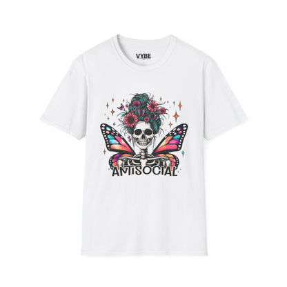 Antisocial Skeleton Tee - VYBE Shop