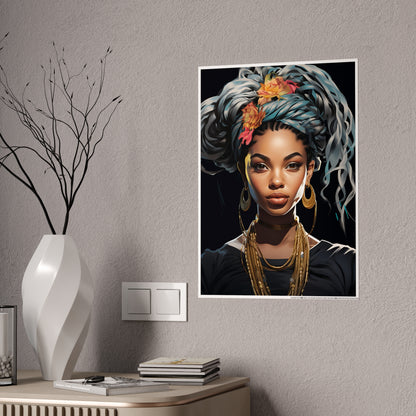 AfroArt Wall Art Poster - Bohemian Vibe Glossy Home Decor - VYBE Shop