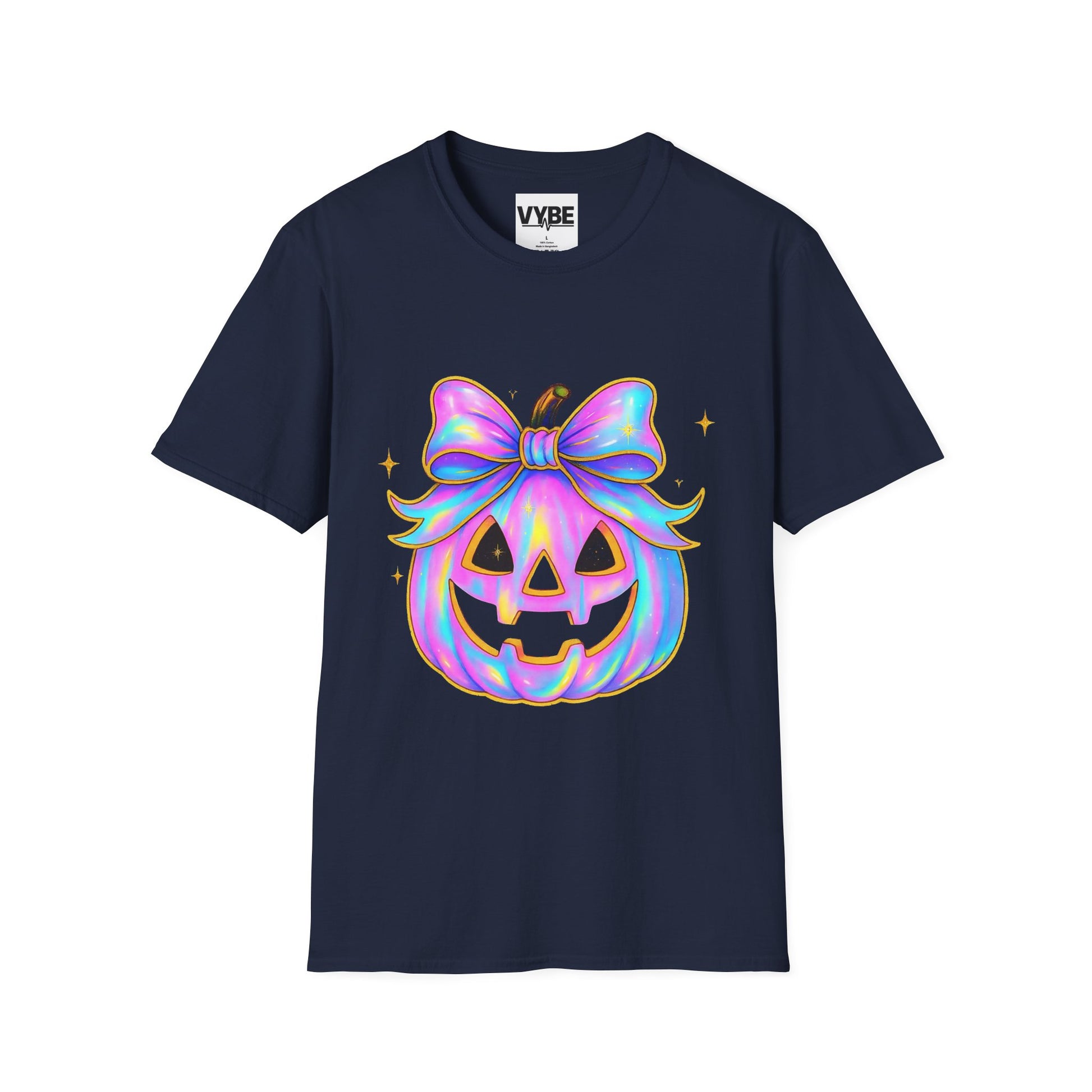 Halloween- Pumpkin Graphic Tee, Unisex T-Shirt for Spooky Season, Festival Apparel, Cute Fall Shirt - VYBE Shop