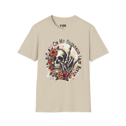 Funny- On My Husband's Last Nerve T-Shirt, Funny Gift For Wifey - VYBE Shop