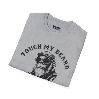 Funny- Beard Graphic T-Shirt, Unisex Tee for Bearded Men, Gifts for Him, Casual Wear, Birthday Celebrations, Humor Apparel - VYBE Shop
