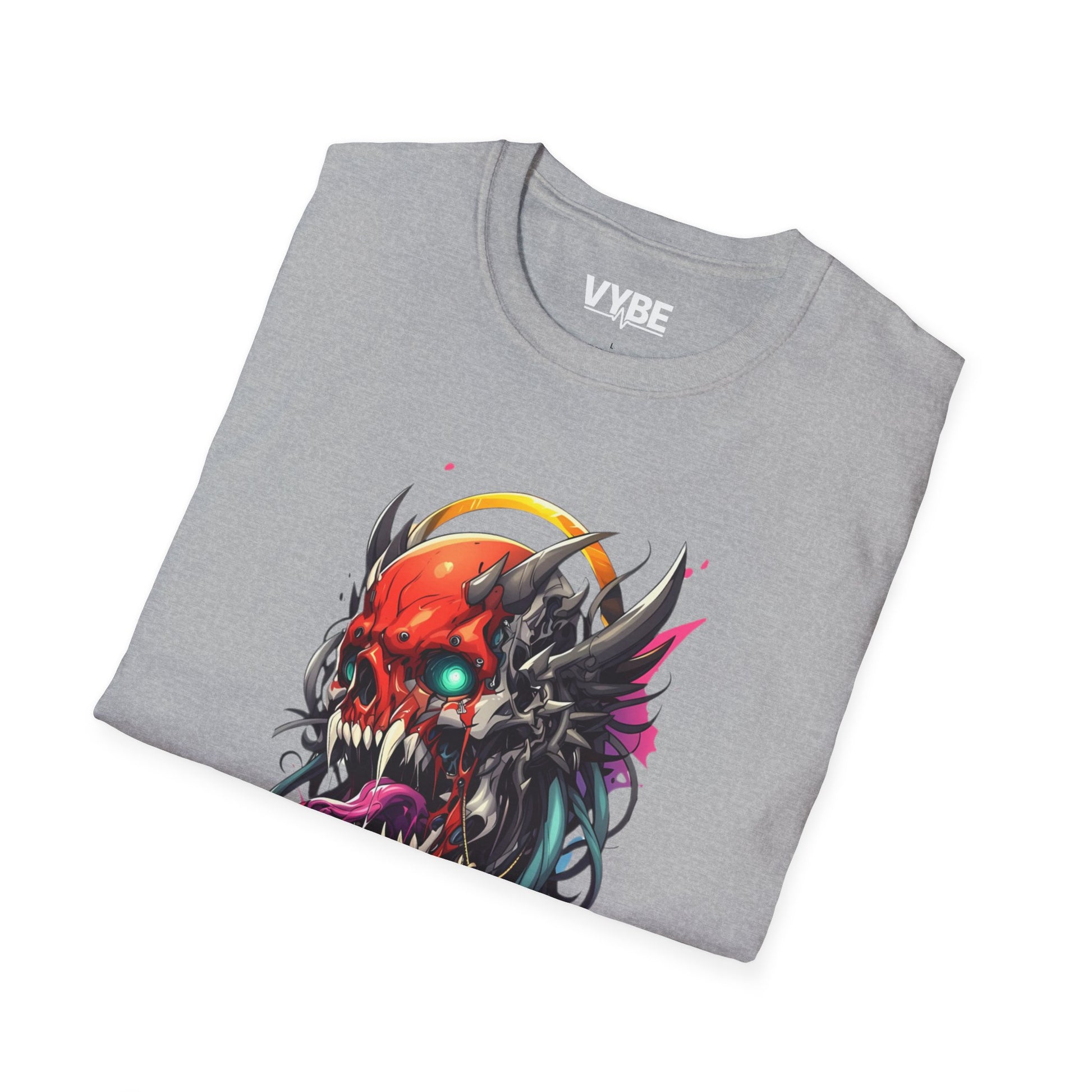 Vibrant Skull Graphic Tee - VYBE Shop