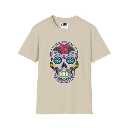 Colorful Skull Tee - Vibrant Graphic T-Shirt for Bold Style - VYBE Shop