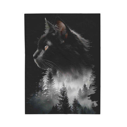 Mystical Cat Plush Blanket