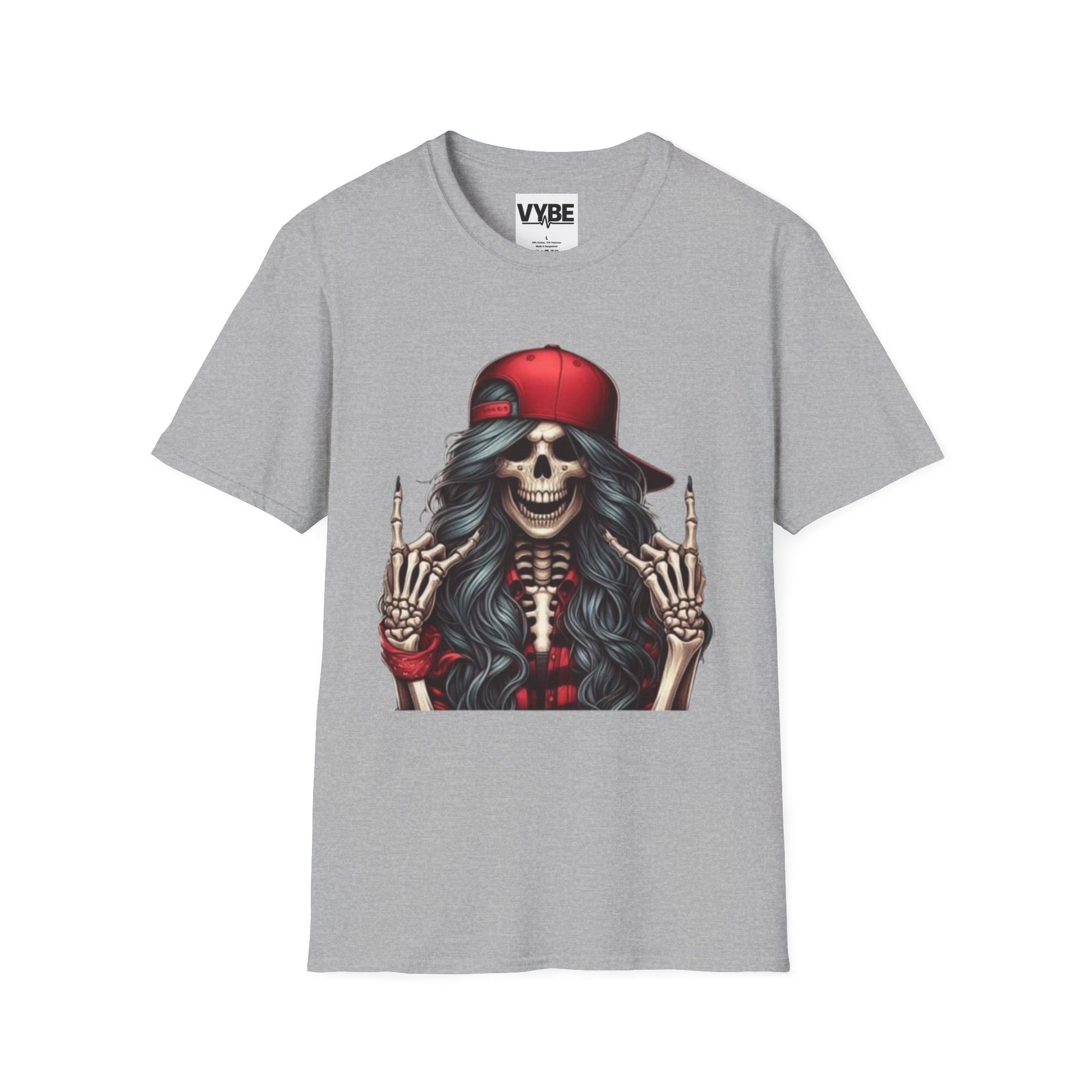 Skeleton Rock Vibes T-Shirt - VYBE Shop
