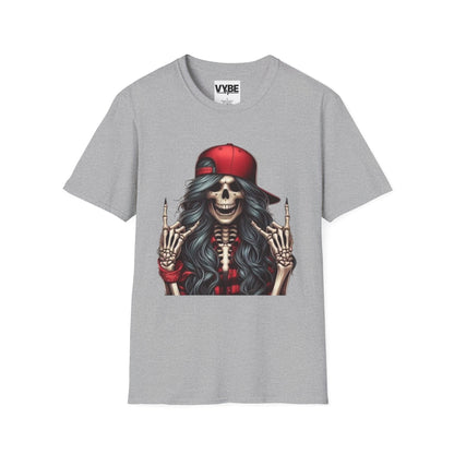Skeleton Rock Vibes T-Shirt - VYBE Shop