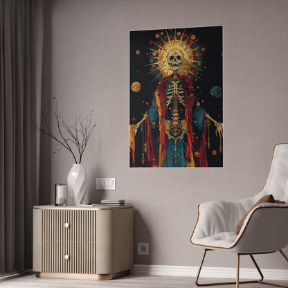 Skeleton Colorful Skeletal Poster - VYBE Shop