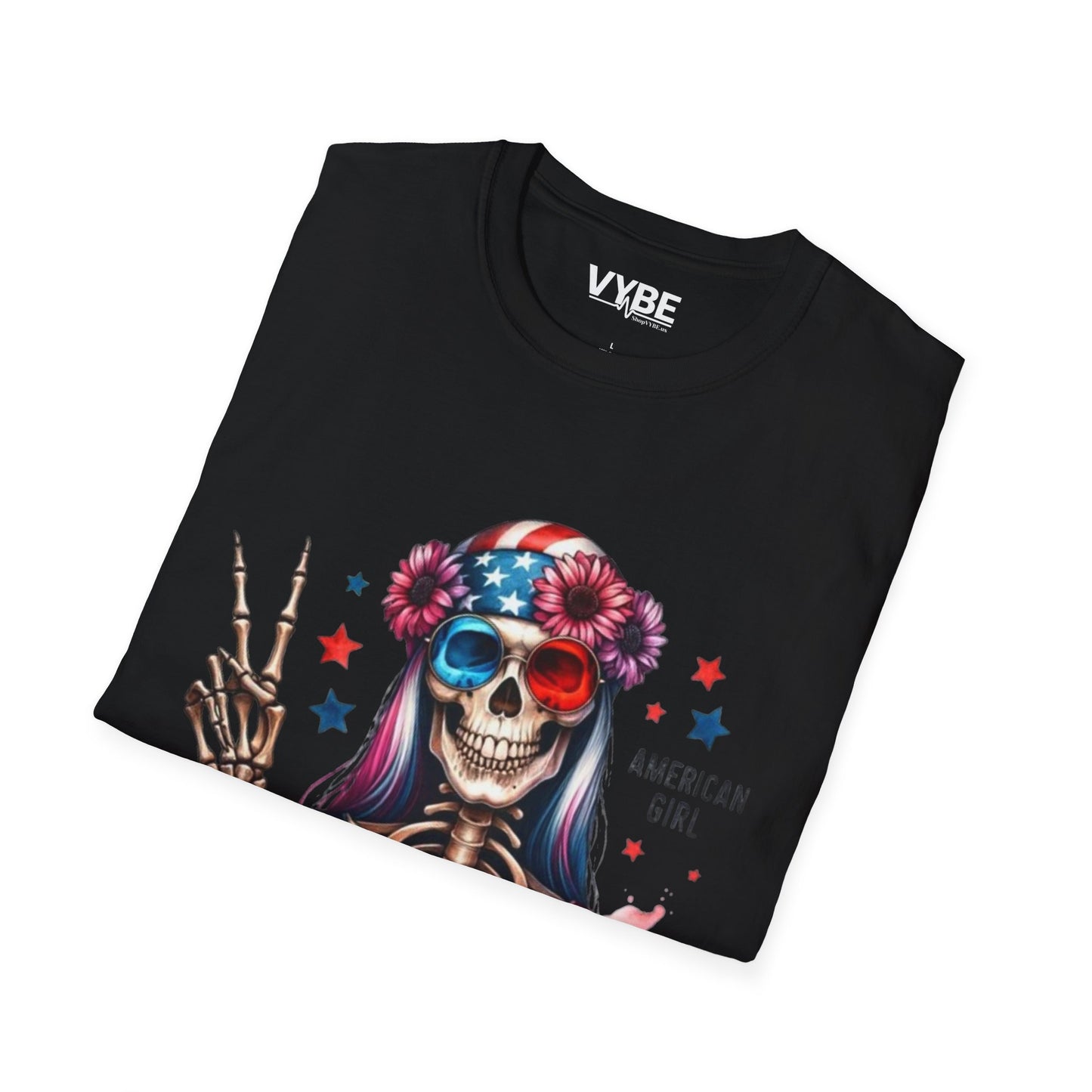 American Girl Skeleton T-Shirt - VYBE