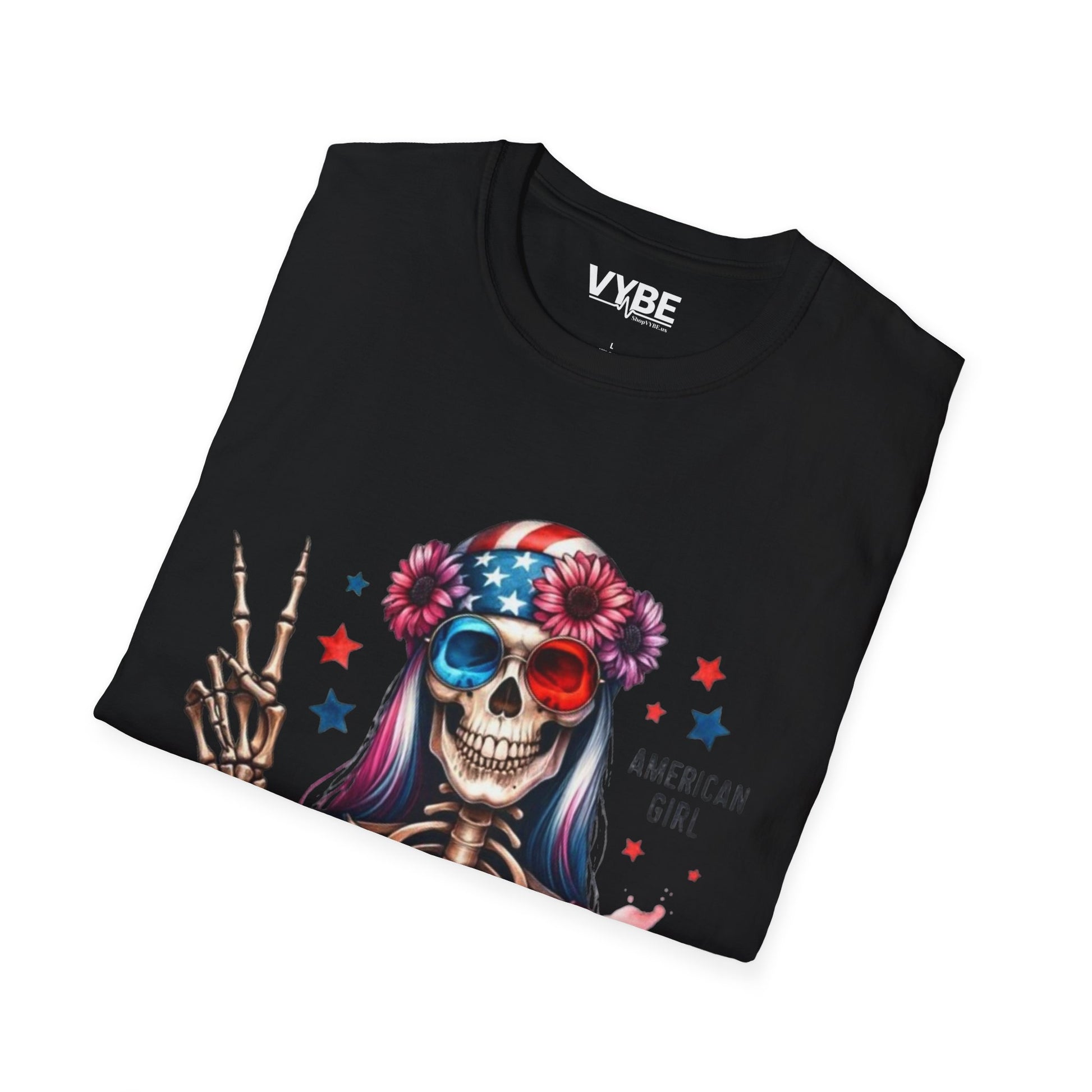 American Girl Skeleton T-Shirt - VYBE