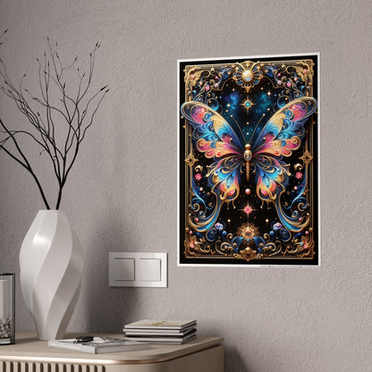 Vibrant Butterfly Poster - Stunning Wall Art Tarot Design - VYBE Shop