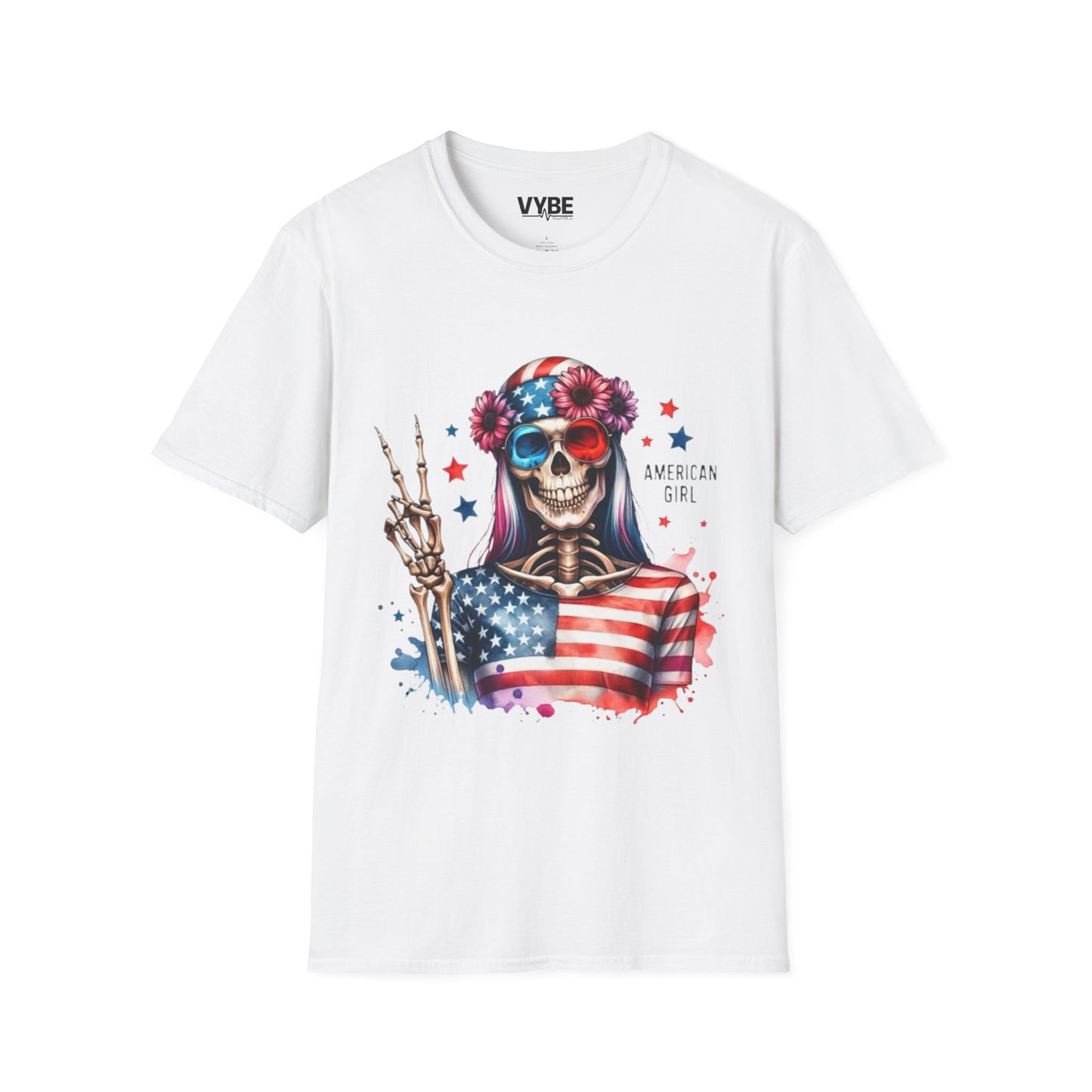 American Girl Skeleton T-Shirt - VYBE