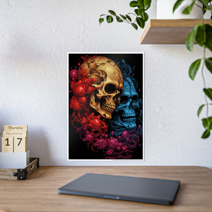 Skull Art Poster for Edgy Wall Decor - Gothic Home Design with Dark Aesthetic - VYBE Shop