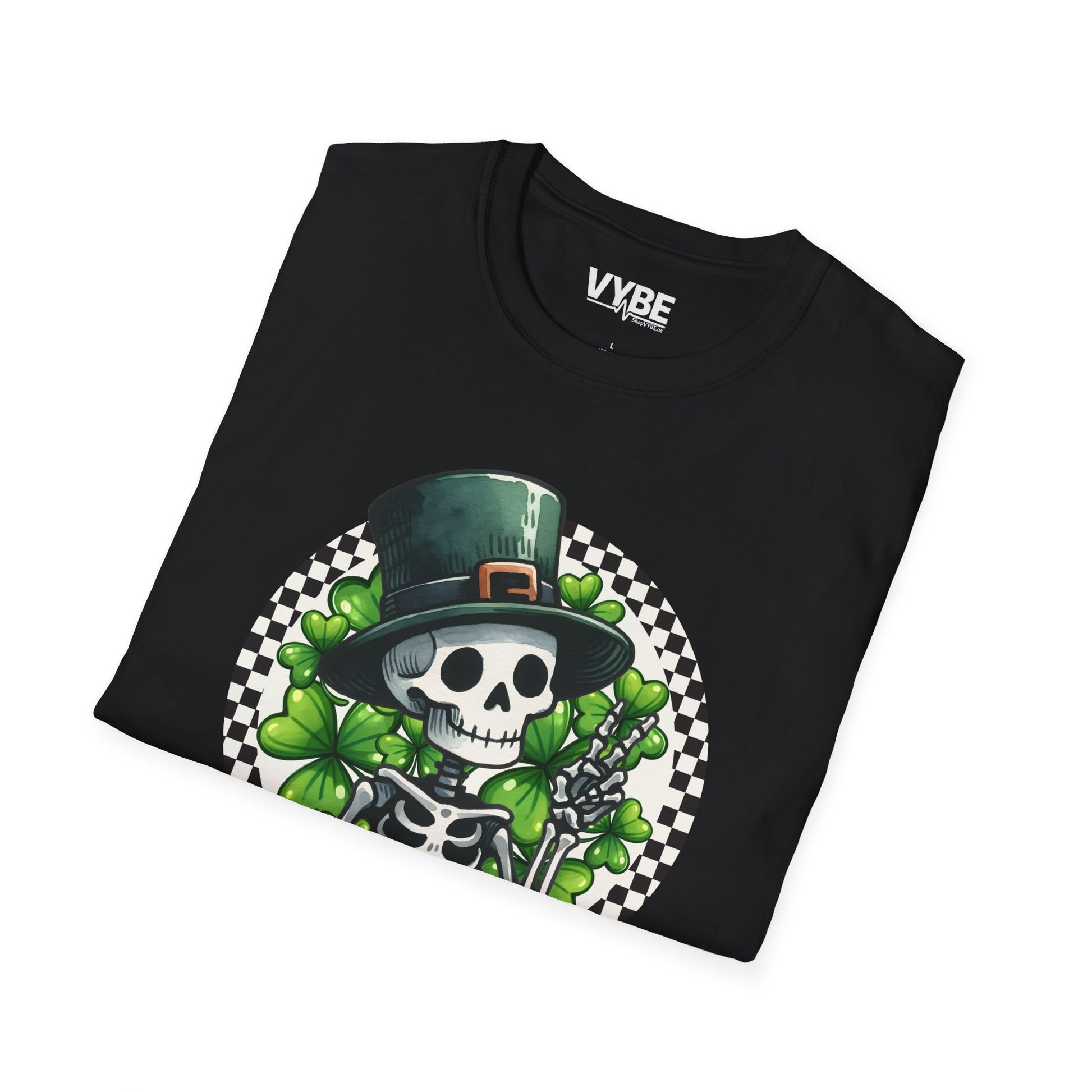 Feeling Lucky Skeleton St. Patrick's Day T-Shirt - VYBE