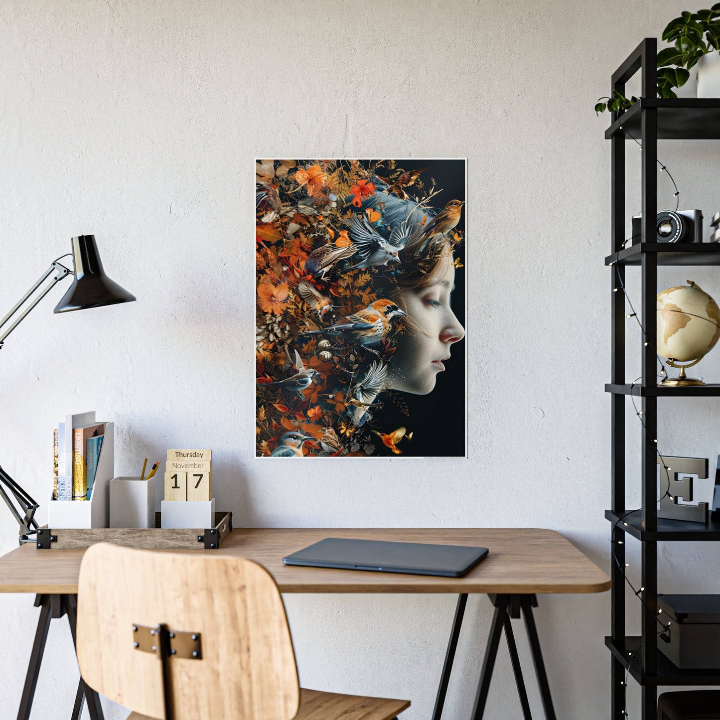 Nature-Inspired Wall Art Print, Colorful Floral Poster for Modern Home Decor, Perfect Gift for Art Lovers - VYBE Shop