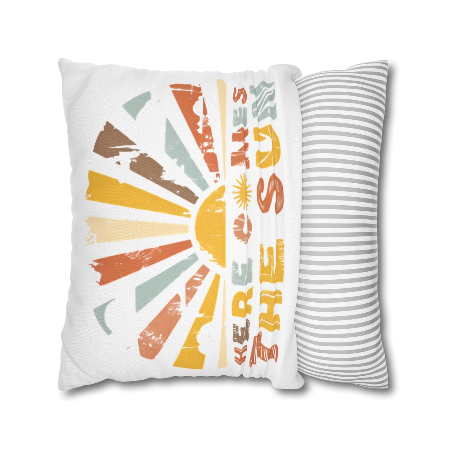 Sunrise Vibe Pillowcase - Boho Floral Design for Cozy Home Decor and Summer Vibes - VYBE Shop