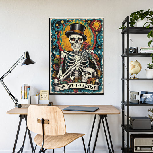Tattoo Artist Tarot Poster - Unique Gloss Wall Art for Tattoo Lovers - VYBE Shop