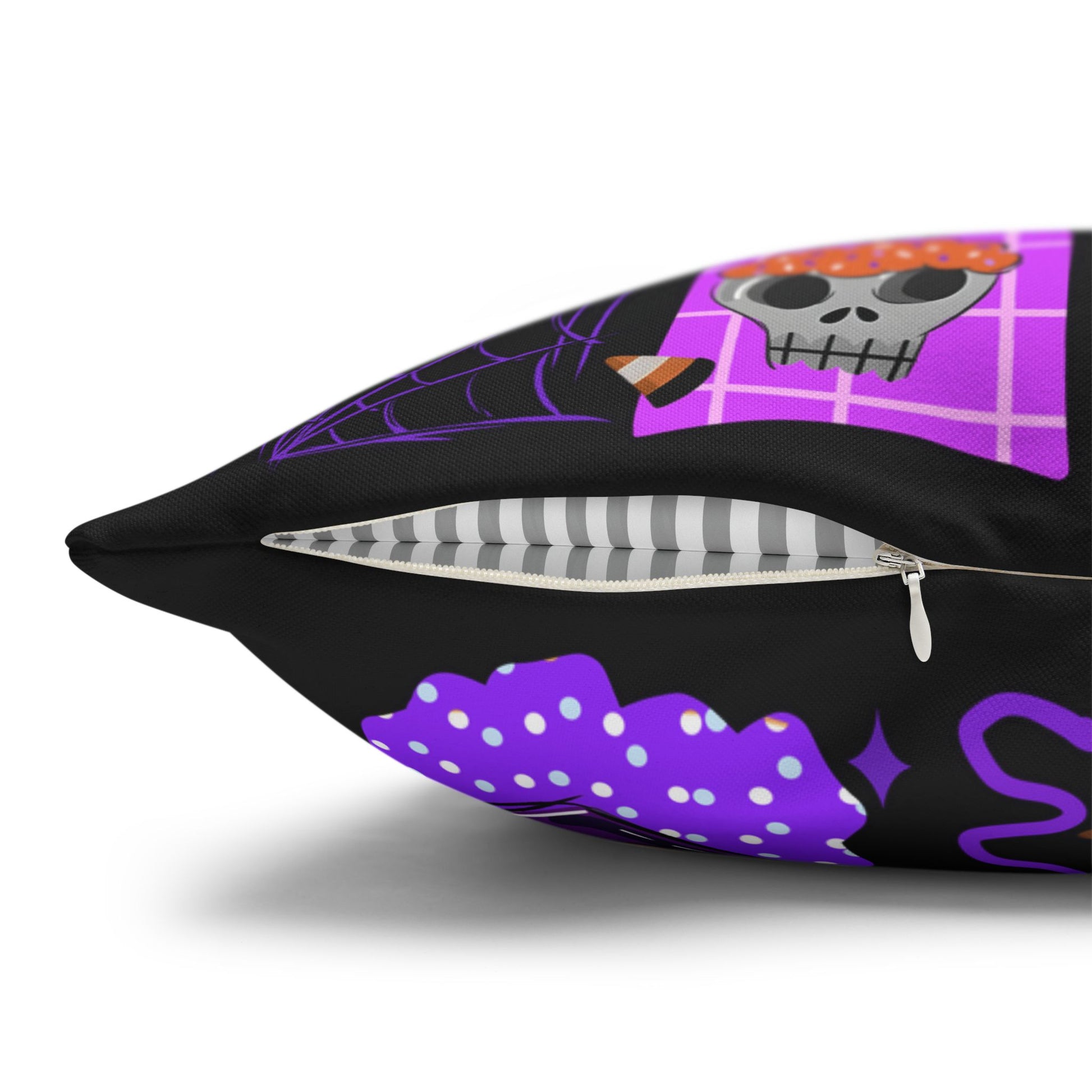 Halloween Pillowcase - Spooky Home Decor Cushion Cover with Ghost and Pumpkin Design - VYBE Shop