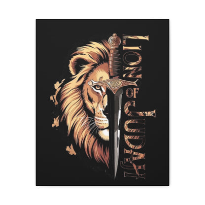 Reigion- Lion of Judah Canvas Art, Bold Wall Decor for Faith and Inspiration, Religious Home Decor, Lion Artwork, Spiritual Wall Art - VYBE Shop