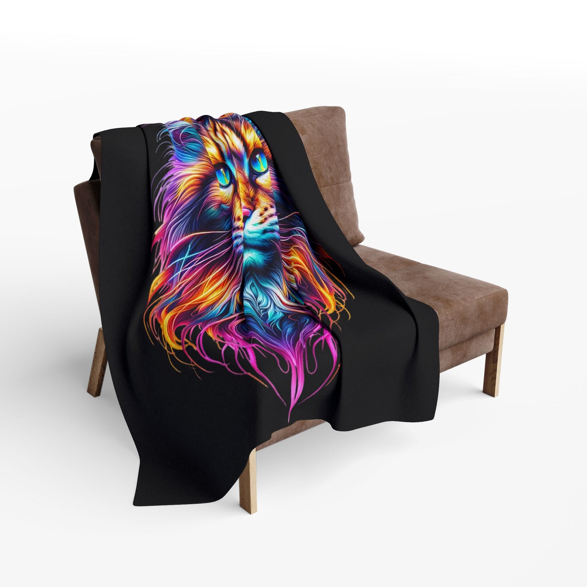Vibrant Cat Fleece Blanket - VYBE