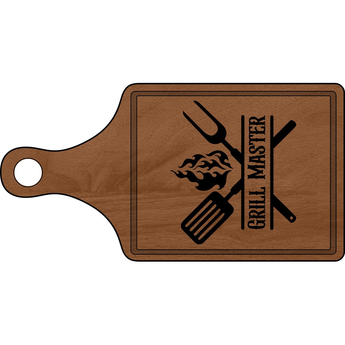 Grill Master Cutting Board - Engraved Wooden Cutting Board for BBQ Lovers and Enthusiasts - VYBE Shop