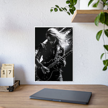 Rock Guitarist Poster - Music Wall Art, Home Decor for Musicians, Bedroom Decor & Rock & Roll Concert Memorabilia - VYBE Shop