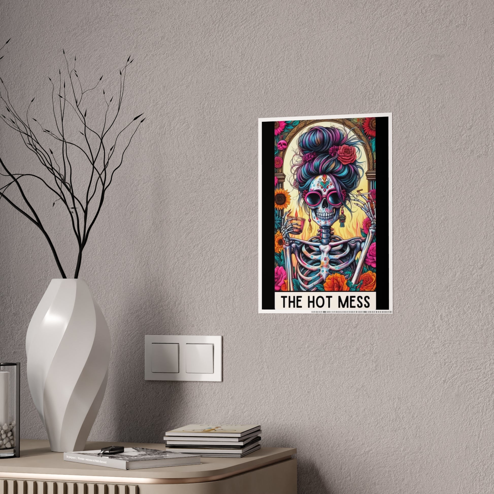 Hot Mess Wall Poster - Tarot Inspired Art for Unique Home Decor - VYBE Shop