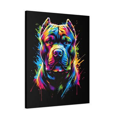 Vibrant Dog Art Canvas, Colorful Dog Portrait, Pet Lover Decoration, Home Wall Décor, Unique Gift for Dog Owners, Colorful Animal Wall Art - VYBE Shop
