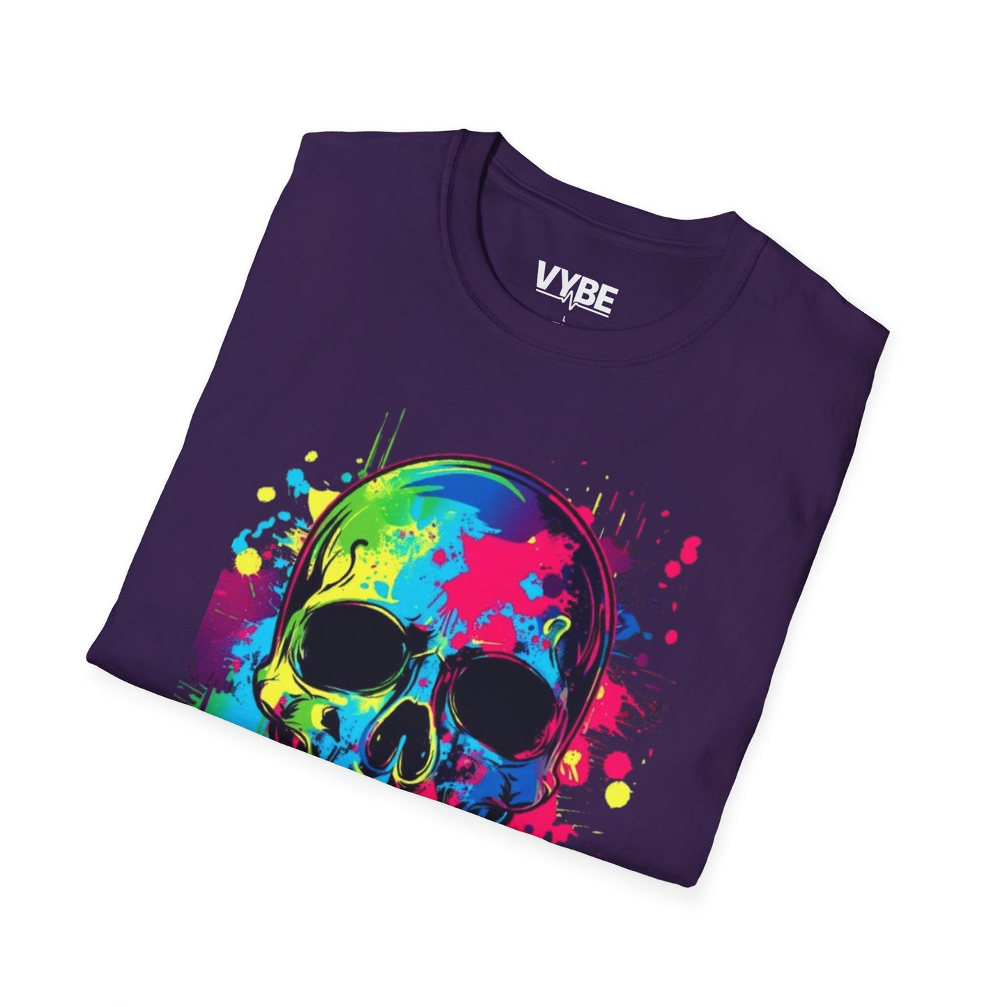 Neon- Skull Graphic T-Shirt - VYBE Shop