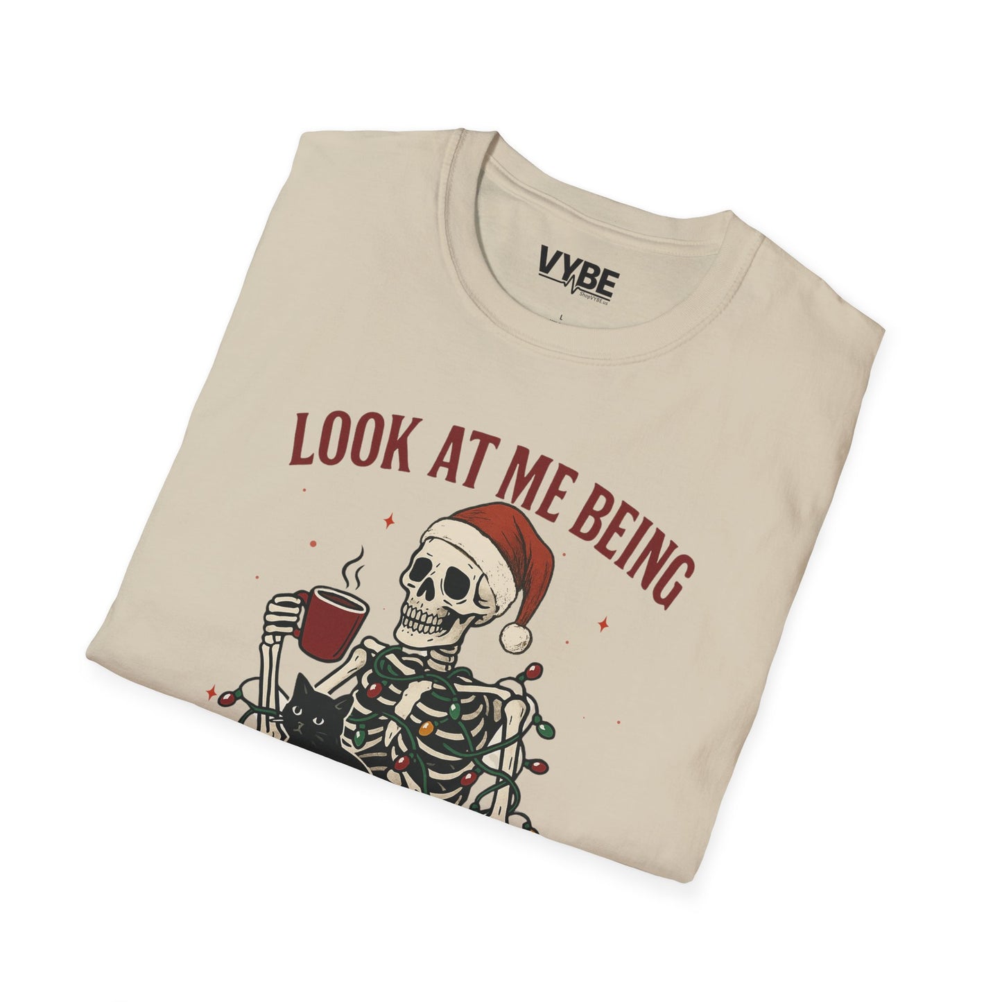 Funny Christmas Skeleton T-Shirt - VYBE