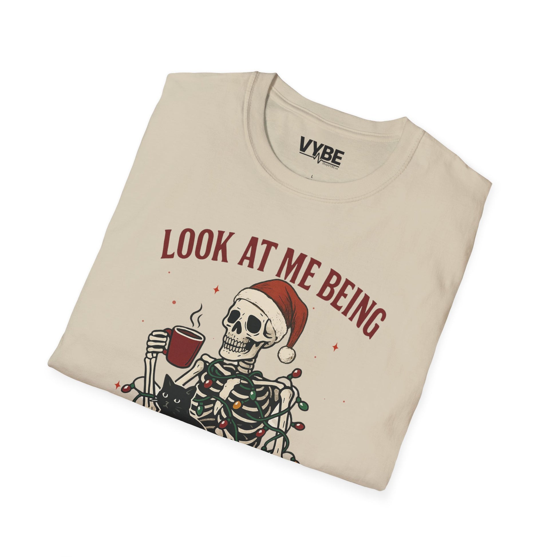 Funny Christmas Skeleton T-Shirt - VYBE