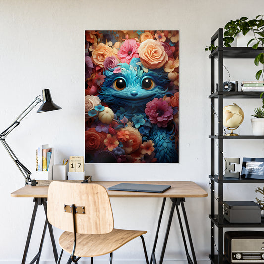 Whimsical Cat Art Poster – Enchanting Creature Artwork for Cat Lovers - VYBE Shop