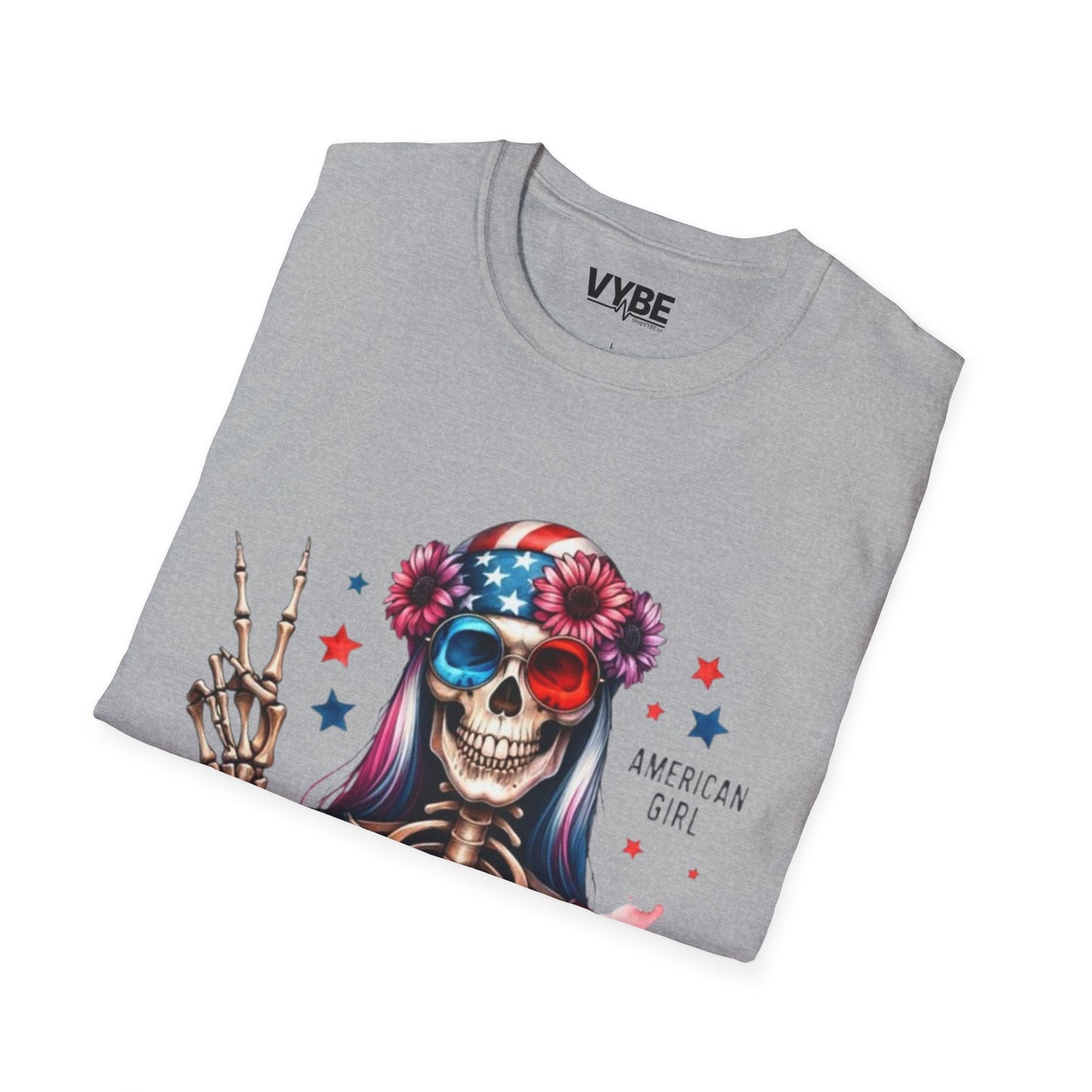 American Girl Skeleton T-Shirt - VYBE