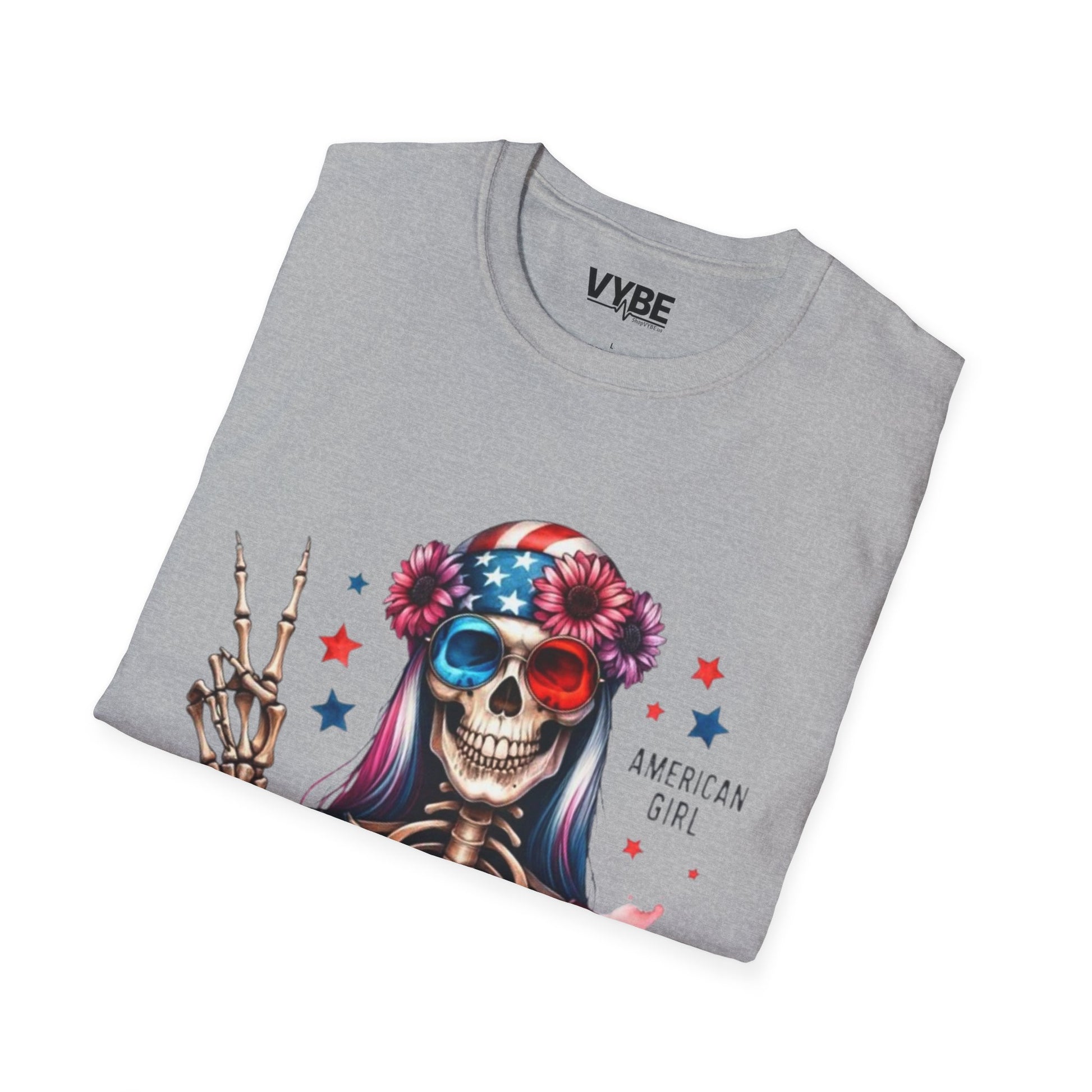 American Girl Skeleton T-Shirt - VYBE