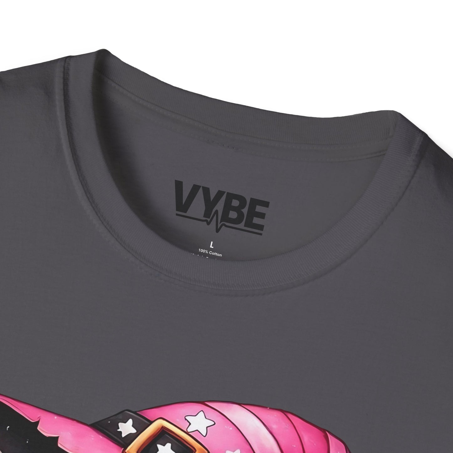 Halloween- Cute Pink Halloween Mummy T-Shirt, Unisex Graphic Tee - VYBE Shop