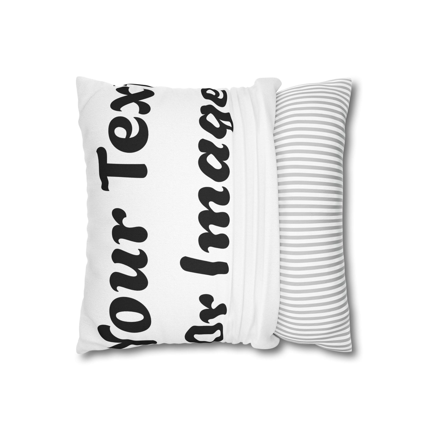 Customizable Pillowcase - Personalized Spun Polyester Throw Pillowcase for Unique Home Decor - VYBE Shop