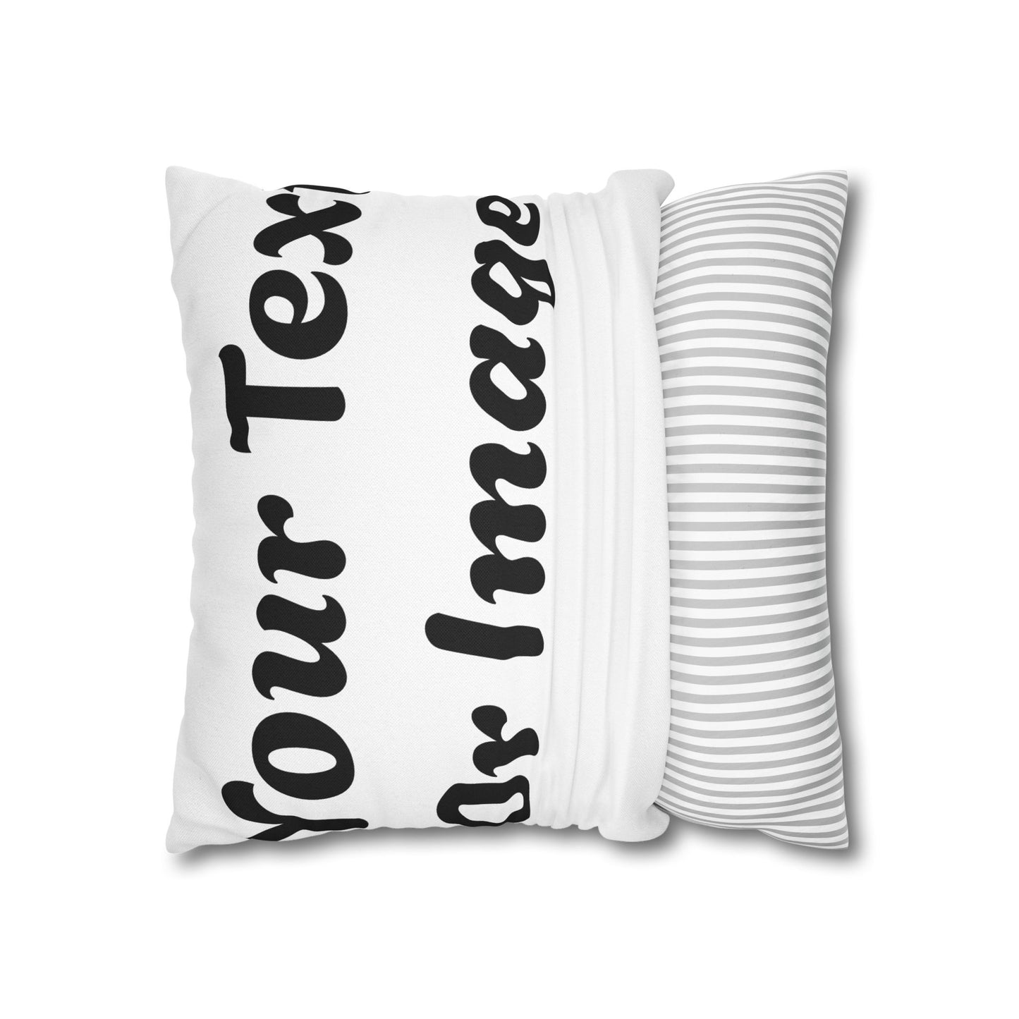 Customizable Pillowcase - Personalized Spun Polyester Throw Pillowcase for Unique Home Decor - VYBE Shop