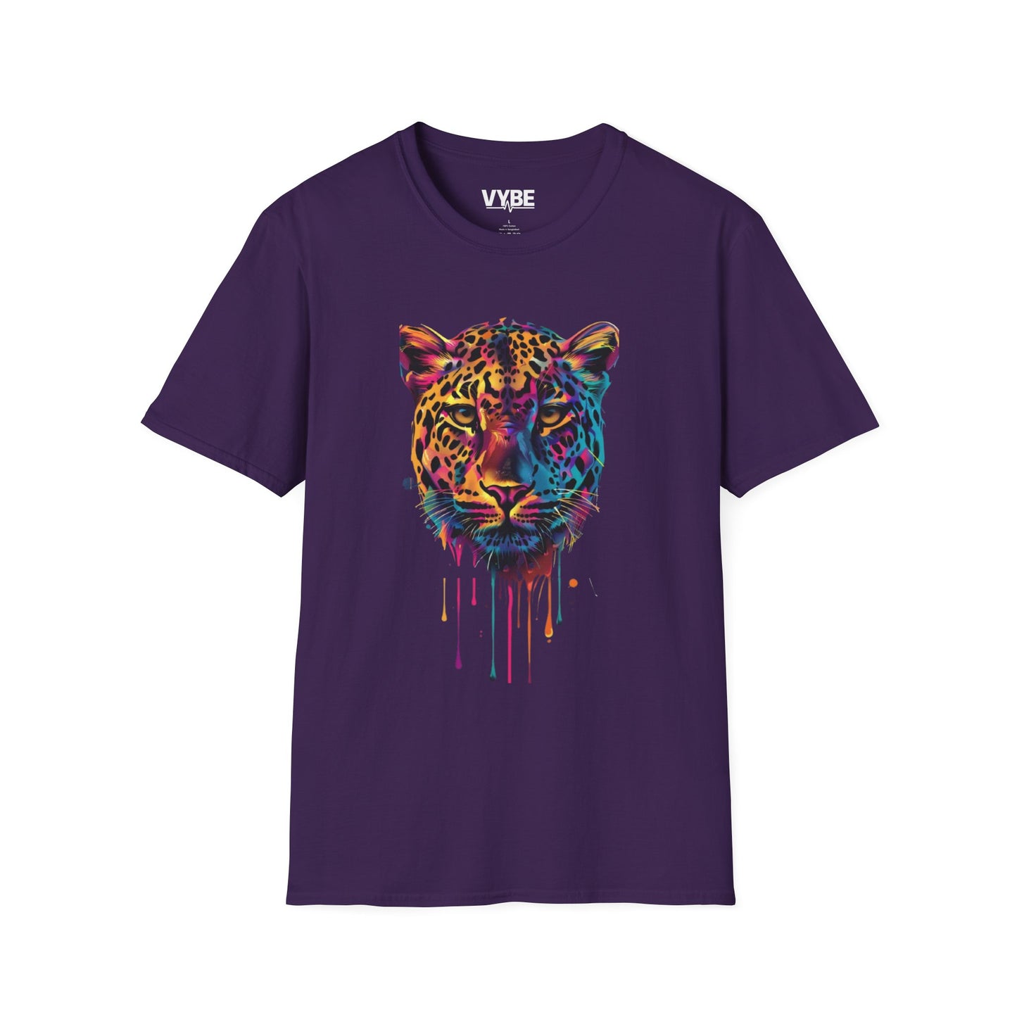Neon- Leopard Graphic T-Shirt - VYBE Shop