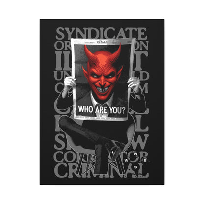 Devilish Canvas Art Print, Wall Decor, Contemporary Art, Gift for Horror Fans, Unique Home Decoration - VYBE Shop